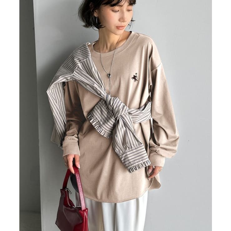 後ろ姿も、抜かりなく。胸刺繍 シルケット素材 ゆったりシルエット | Classical Elf  | 詳細画像49 