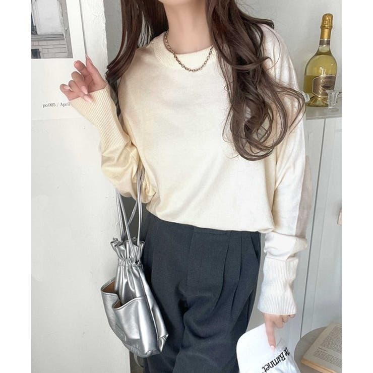 ニットのぬくもりに、少しのアクセント。前後2wayヘンリーネックニットプルオーバ… | Classical Elf  | 詳細画像5 