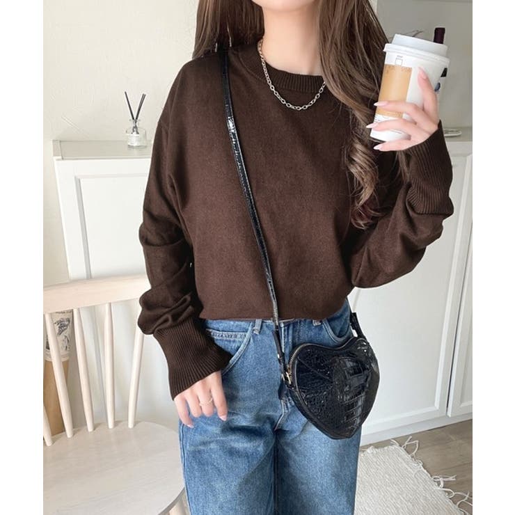 ニットのぬくもりに、少しのアクセント。前後2wayヘンリーネックニットプルオーバ… | Classical Elf  | 詳細画像38 