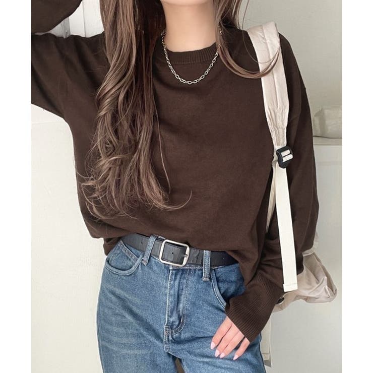 ニットのぬくもりに、少しのアクセント。前後2wayヘンリーネックニットプルオーバ… | Classical Elf  | 詳細画像39 