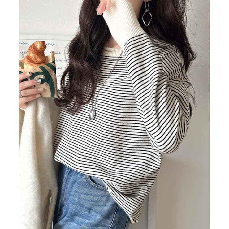 ニットのぬくもりに、少しのアクセント。前後2wayヘンリーネックニットプルオーバ… | Classical Elf  | 詳細画像54 