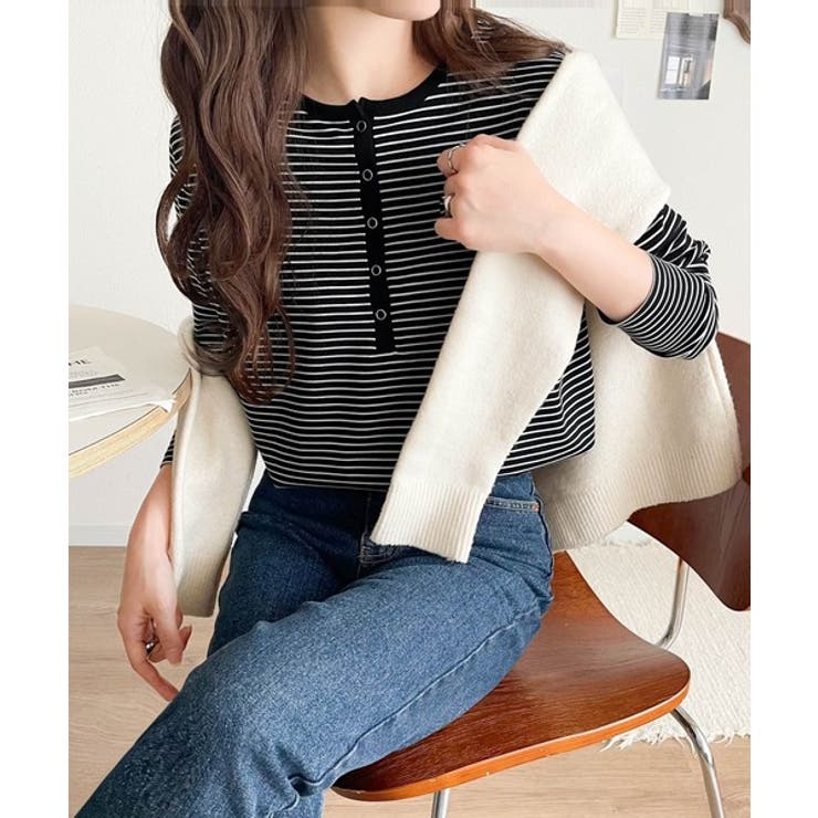 シンプルだからこそ、こだわりたい。シルケット加工ドット釦ヘンリーTシャツ（長袖） | Classical Elf  | 詳細画像23 