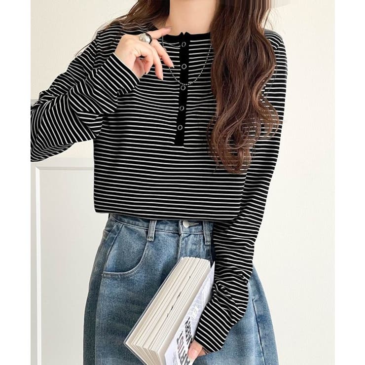 シンプルだからこそ、こだわりたい。シルケット加工ドット釦ヘンリーTシャツ（長袖） | Classical Elf  | 詳細画像24 