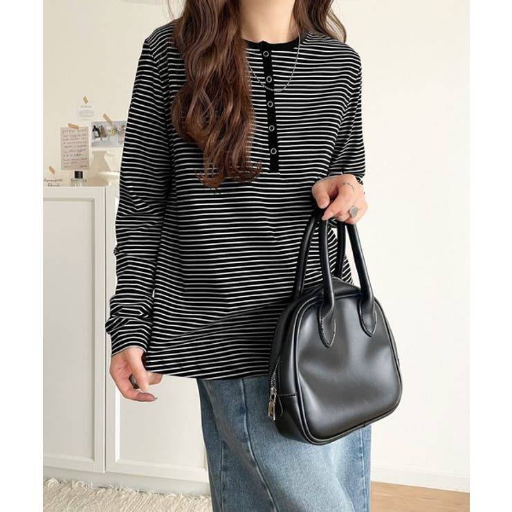 シンプルだからこそ、こだわりたい。シルケット加工ドット釦ヘンリーTシャツ（長袖） | Classical Elf  | 詳細画像27 