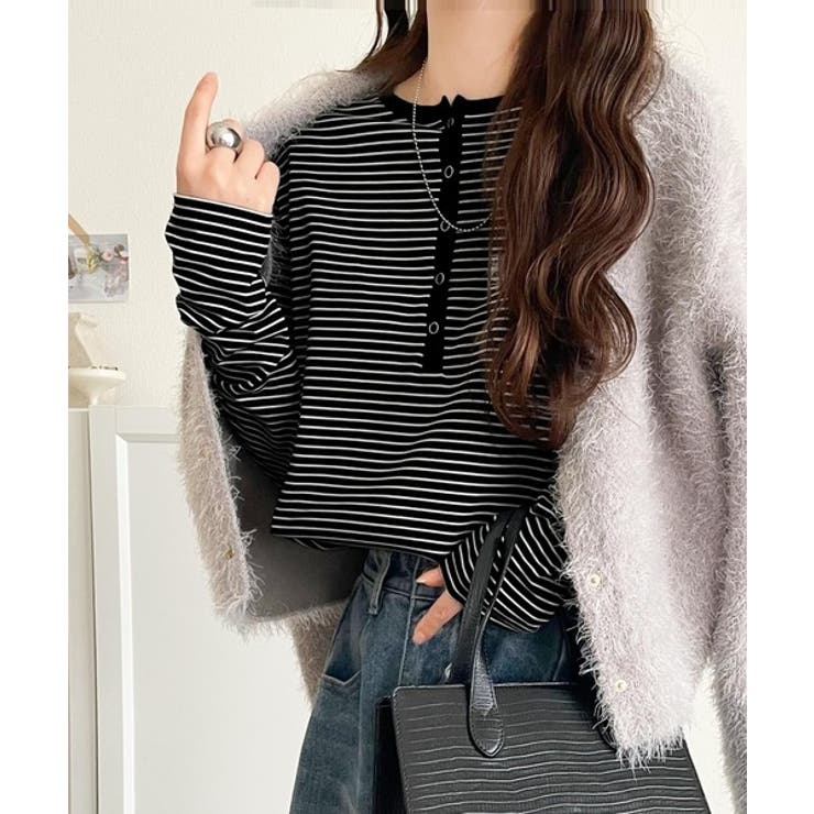 シンプルだからこそ、こだわりたい。シルケット加工ドット釦ヘンリーTシャツ（長袖） | Classical Elf  | 詳細画像29 