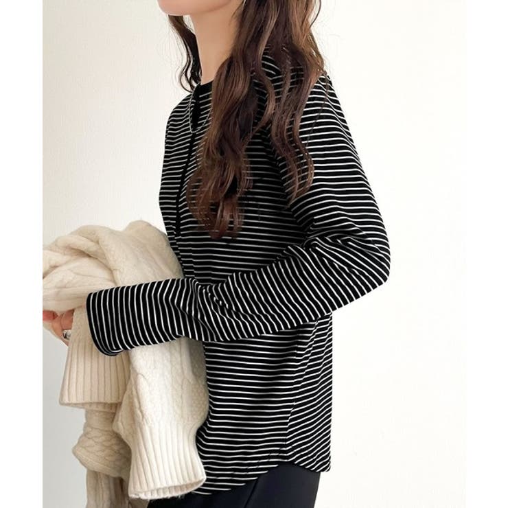 シンプルだからこそ、こだわりたい。シルケット加工ドット釦ヘンリーTシャツ（長袖） | Classical Elf  | 詳細画像30 