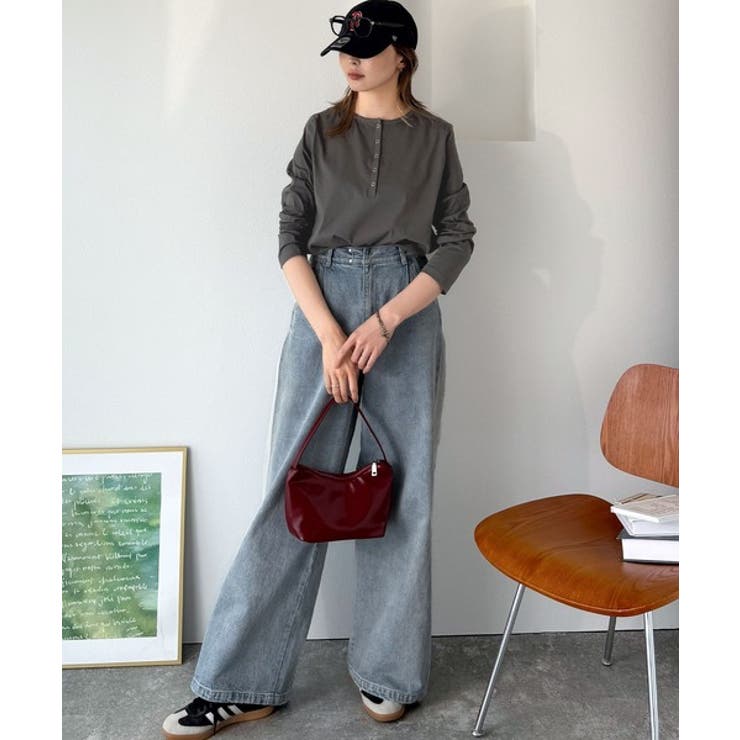 シンプルだからこそ、こだわりたい。シルケット加工ドット釦ヘンリーTシャツ（長袖） | Classical Elf  | 詳細画像34 