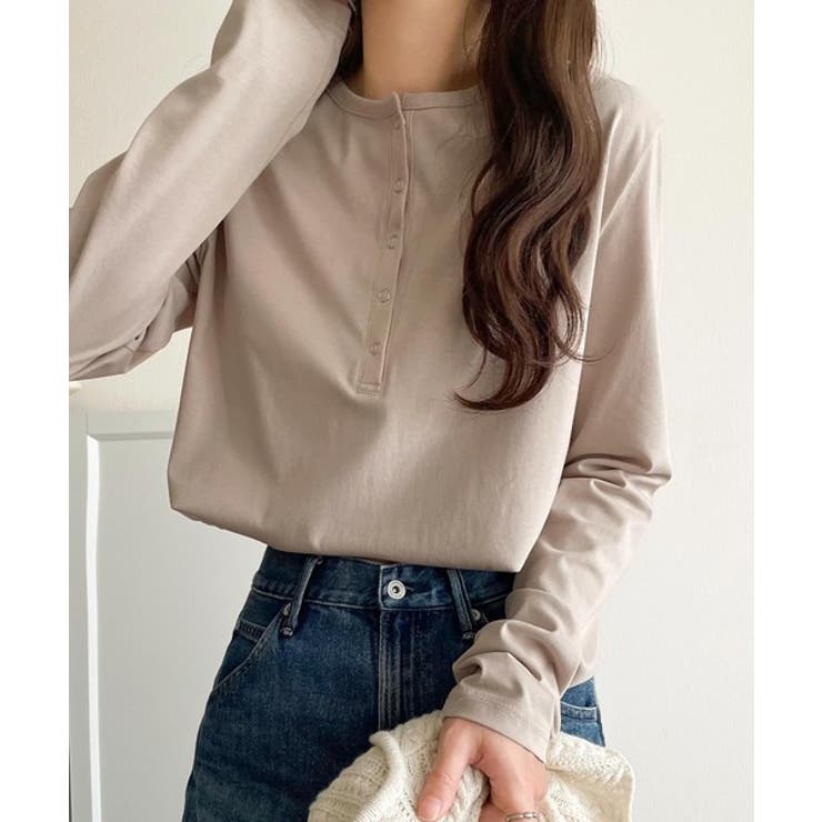 シンプルだからこそ、こだわりたい。シルケット加工ドット釦ヘンリーTシャツ（長袖） | Classical Elf  | 詳細画像35 