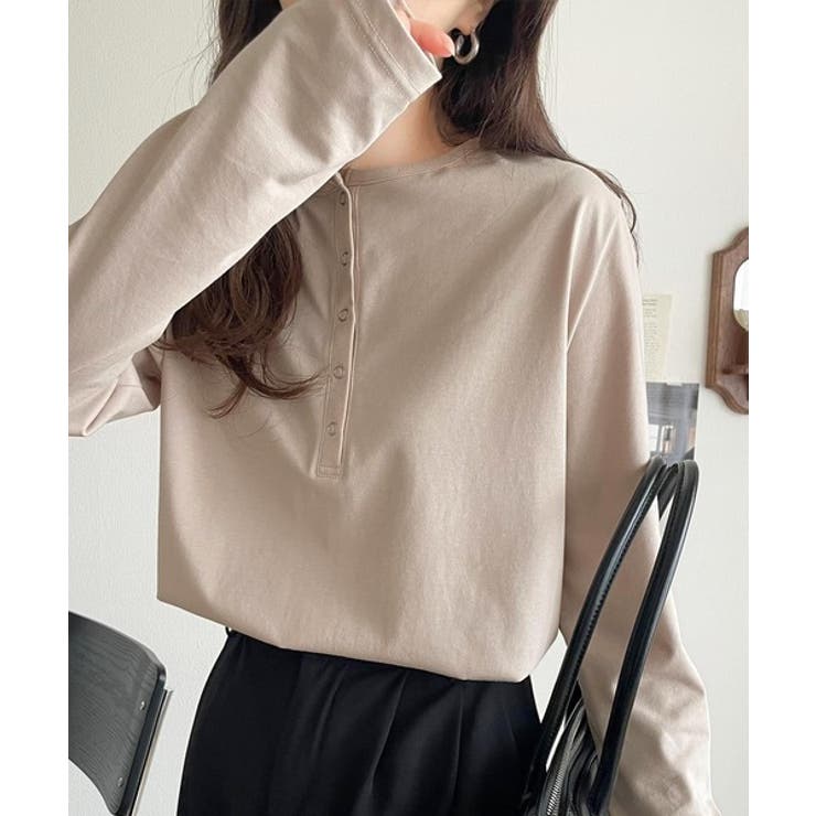 シンプルだからこそ、こだわりたい。シルケット加工ドット釦ヘンリーTシャツ（長袖） | Classical Elf  | 詳細画像38 