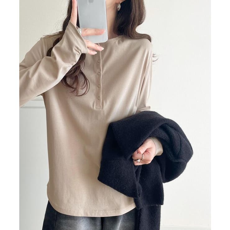 シンプルだからこそ、こだわりたい。シルケット加工ドット釦ヘンリーTシャツ（長袖） | Classical Elf  | 詳細画像41 