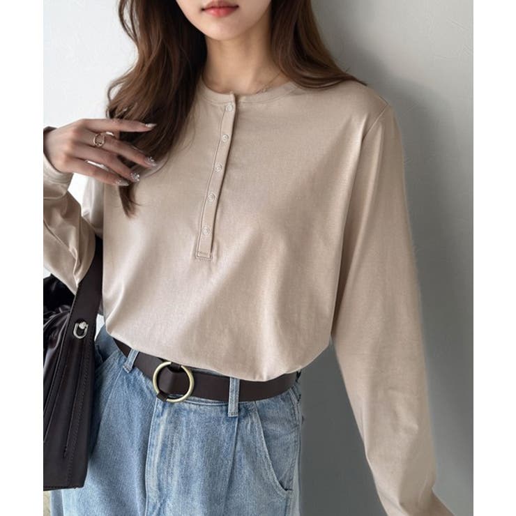 シンプルだからこそ、こだわりたい。シルケット加工ドット釦ヘンリーTシャツ（長袖） | Classical Elf  | 詳細画像44 