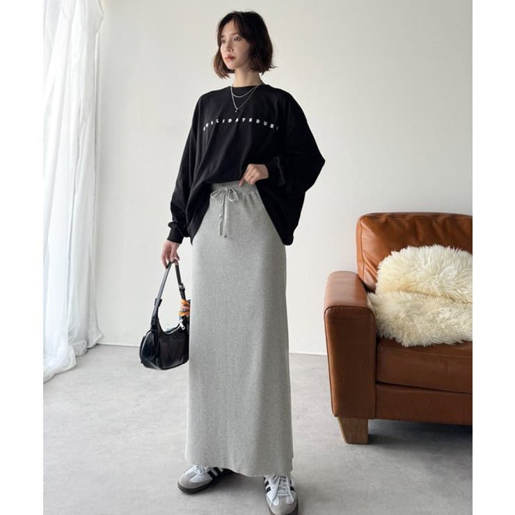 縦ラインでほっそり見え、毎日頼れる美人スカート。”美”シルエットリブスカート | Classical Elf  | 詳細画像13 