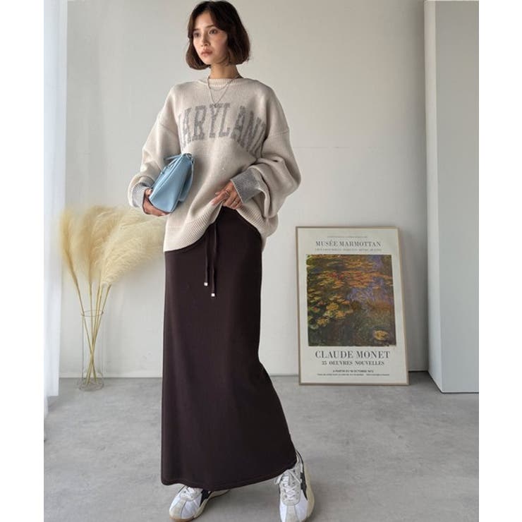 縦ラインでほっそり見え、毎日頼れる美人スカート。”美”シルエットリブスカート | Classical Elf  | 詳細画像17 