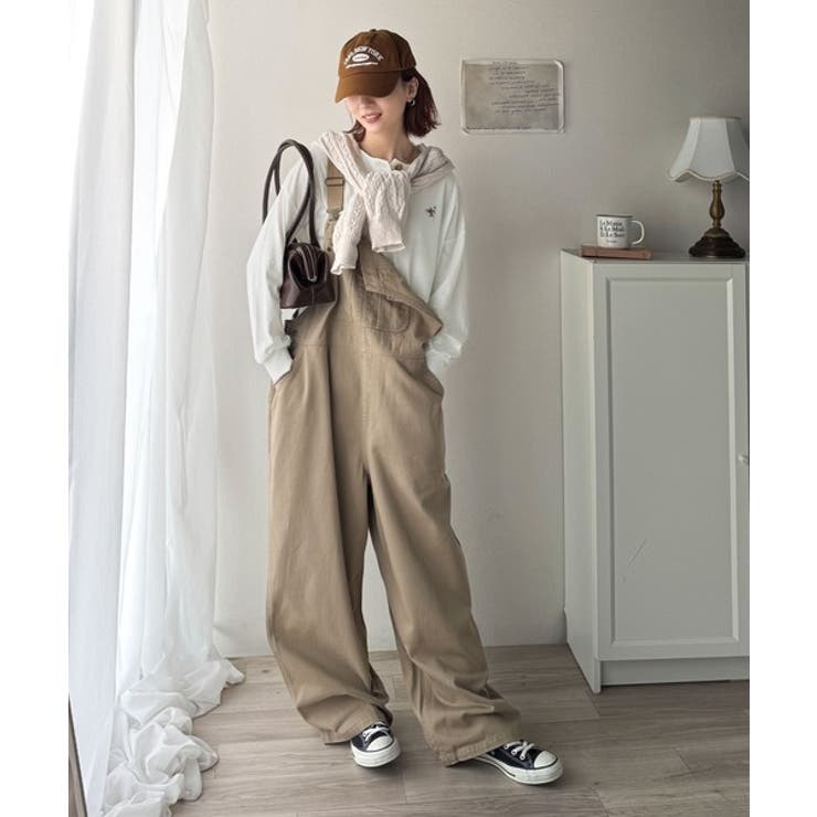 着回し力抜群♪リラックスシルエットで程よい抜け感◎胸刺繍ヘンリーネックトップス | Classical Elf  | 詳細画像13 