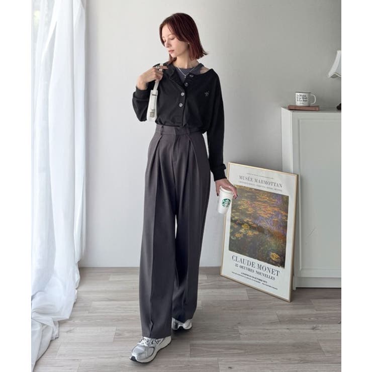 着回し力抜群♪リラックスシルエットで程よい抜け感◎胸刺繍ヘンリーネックトップス | Classical Elf  | 詳細画像21 