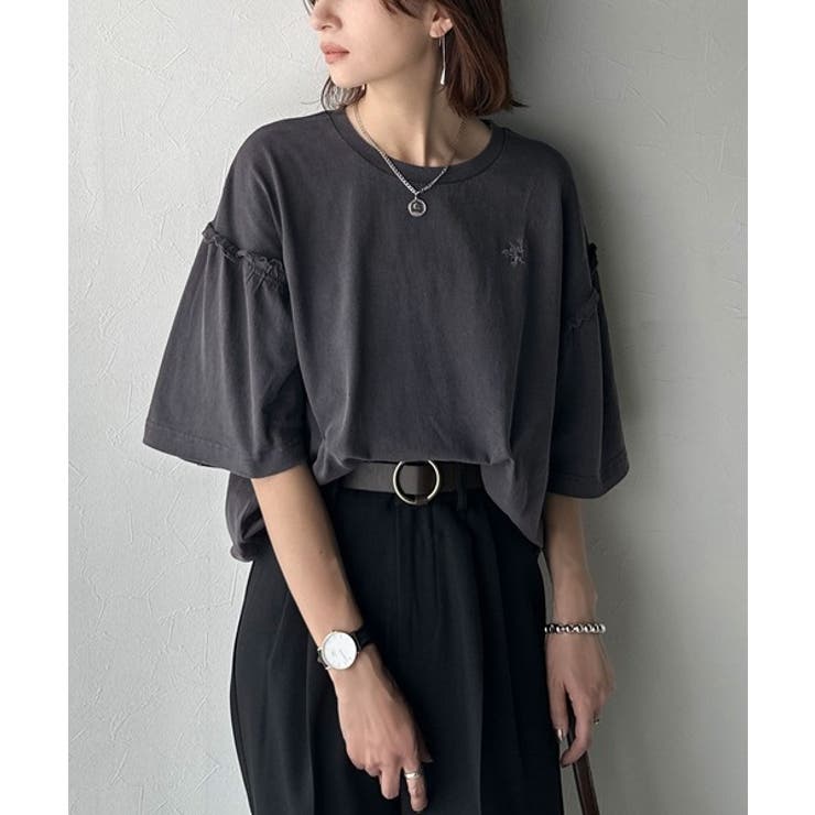 チャコール | さらり着やすく、ほどよくキュート。なんでもない日にひとさじの甘さを。綿100％胸… | Classical Elf 
