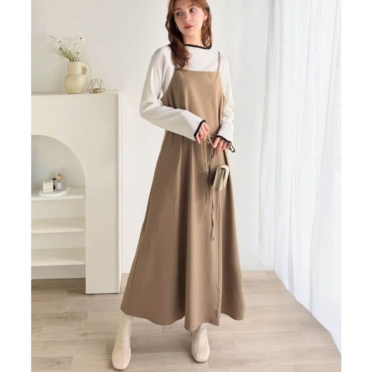 色っぽさと着回し力を兼ね備えた主役級ニット。スカラップ配色デザインニットプルオー… | Classical Elf  | 詳細画像11 