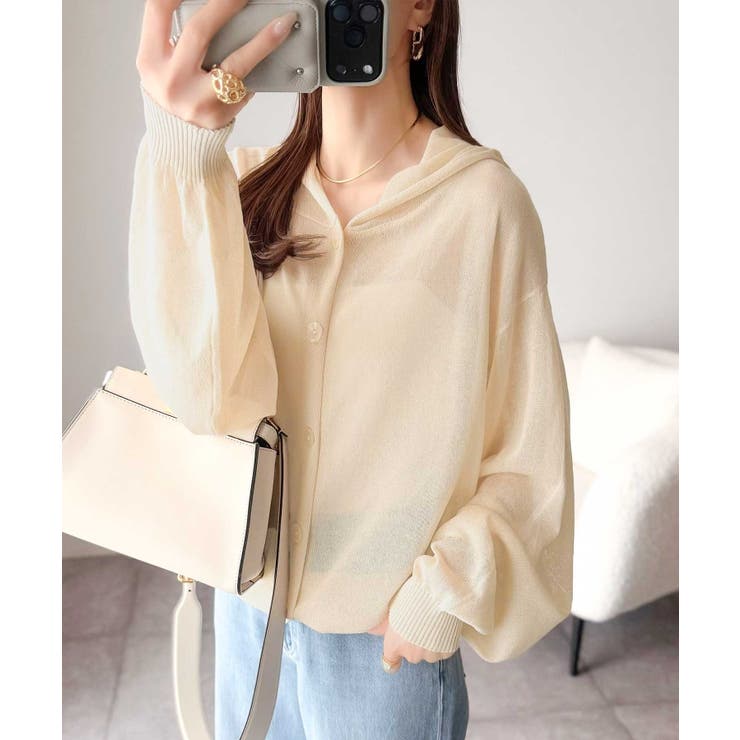 透け感を楽しむ大人のサマーニット♪リラックスシルエットで体型カバーも◎シアーサマ… | Classical Elf  | 詳細画像6 