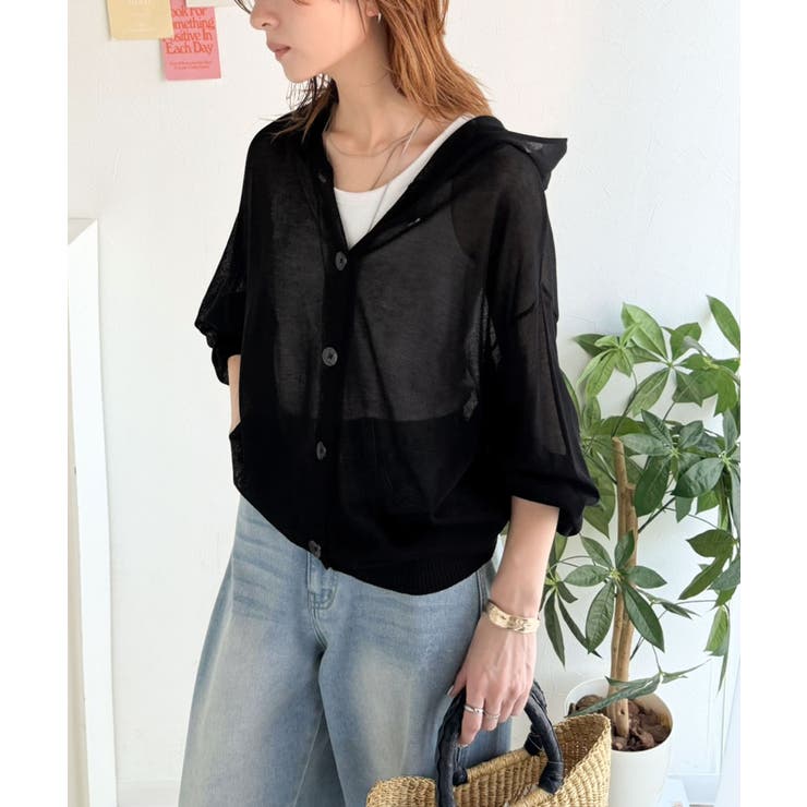 透け感を楽しむ大人のサマーニット♪リラックスシルエットで体型カバーも◎シアーサマ… | Classical Elf  | 詳細画像12 