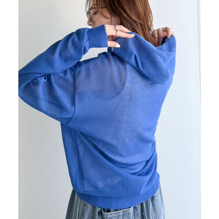 透け感を楽しむ大人のサマーニット♪リラックスシルエットで体型カバーも◎シアーサマ… | Classical Elf  | 詳細画像48 