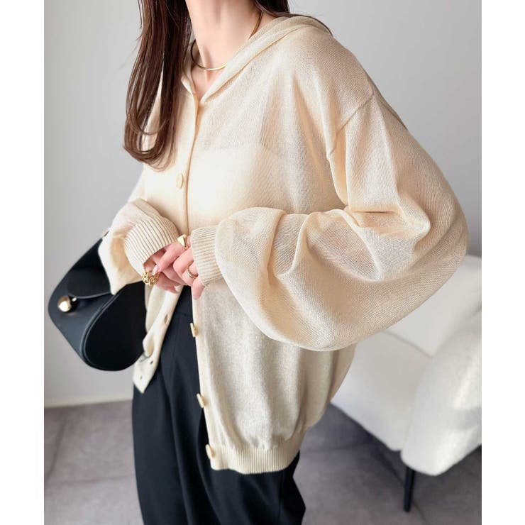 透け感を楽しむ大人のサマーニット♪リラックスシルエットで体型カバーも◎シアーサマ… | Classical Elf  | 詳細画像4 