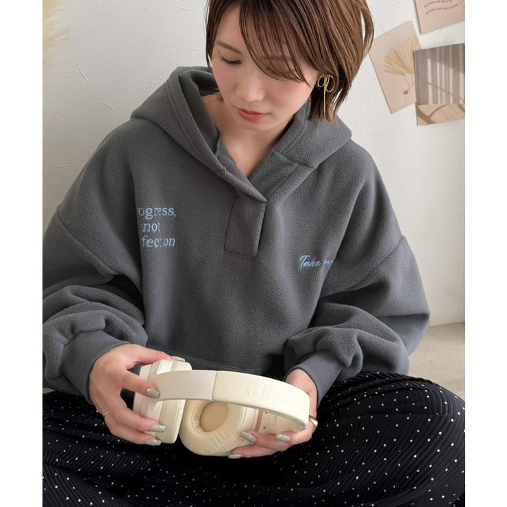 ふわっとあったか、秋冬の“欲しい”をぎゅっと♪刺繍デザインスキッパー衿フリースパ… | Classical Elf  | 詳細画像26 