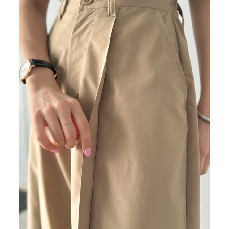 ゆるっとキメる、タックで魅せる。裾ドロスト入り前後タックワイドパンツ | Classical Elf  | 詳細画像34 