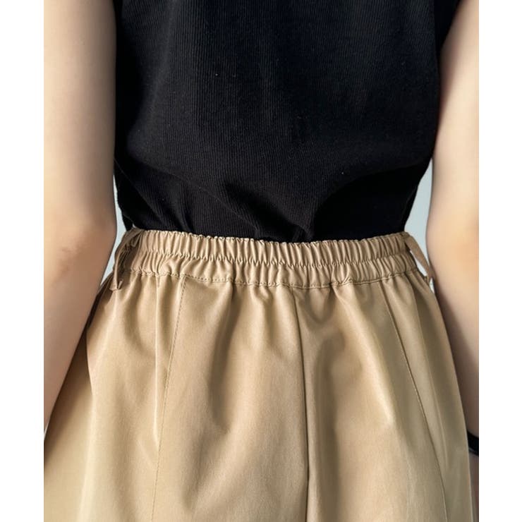 ゆるっとキメる、タックで魅せる。裾ドロスト入り前後タックワイドパンツ | Classical Elf  | 詳細画像36 