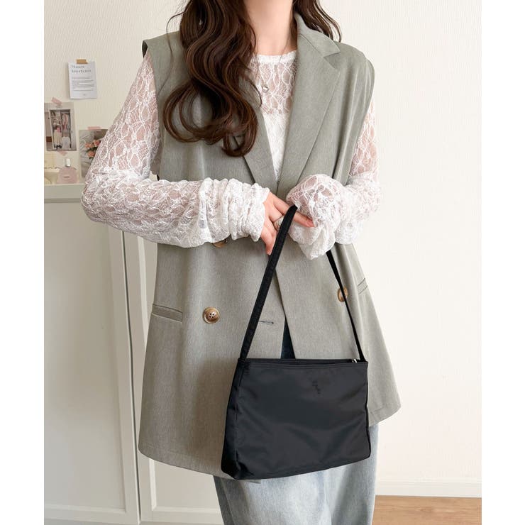 いつものコーデに重ねるだけ。即、今っぽこなれ感。ダブルジャケットジレベスト | Classical Elf  | 詳細画像17 