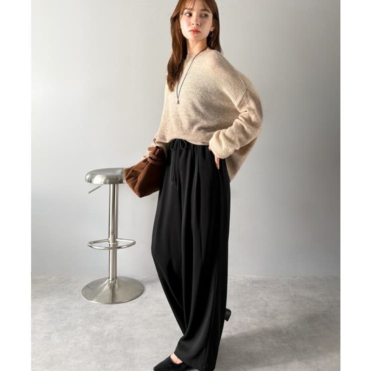 リラックス感とスタイルを両立。美脚シルエットワイドイージーパンツ | Classical Elf  | 詳細画像7