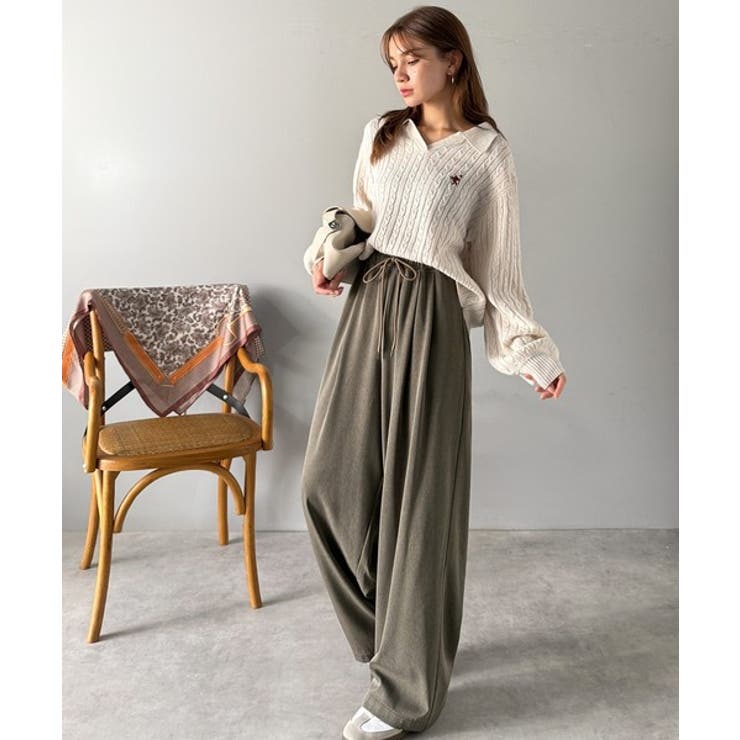 リラックス感とスタイルを両立。美脚シルエットワイドイージーパンツ | Classical Elf  | 詳細画像9