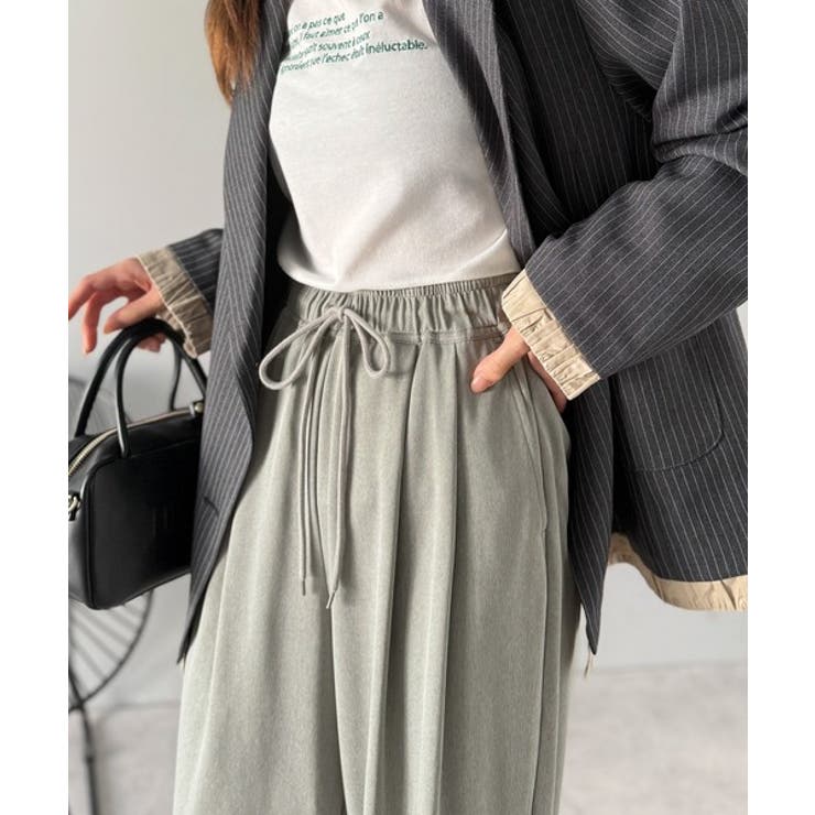 リラックス感とスタイルを両立。美脚シルエットワイドイージーパンツ | Classical Elf  | 詳細画像17