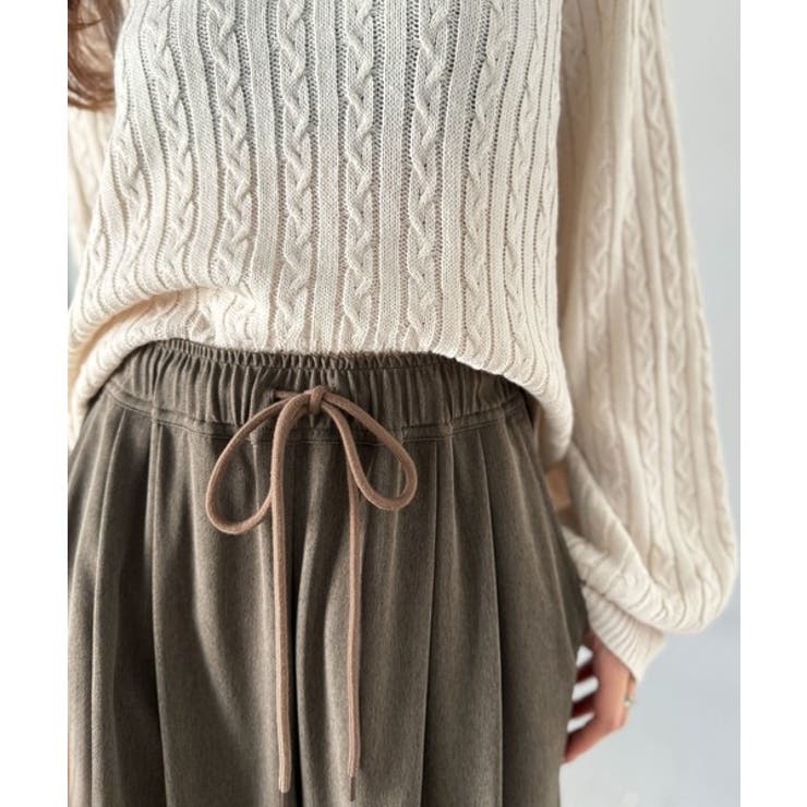 リラックス感とスタイルを両立。美脚シルエットワイドイージーパンツ | Classical Elf  | 詳細画像18