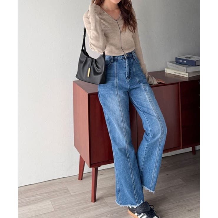 シンプルキレイめで高見えを叶える◎メタルパーツソフトシュリンクレザーバッグ | Classical Elf  | 詳細画像7 