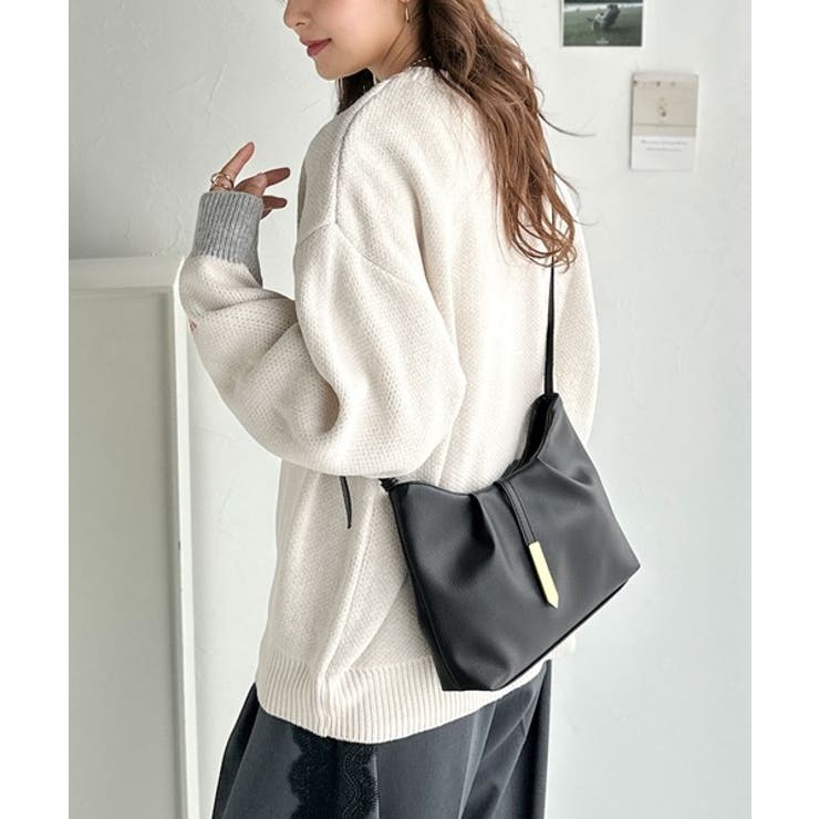 シンプルキレイめで高見えを叶える◎メタルパーツソフトシュリンクレザーバッグ | Classical Elf  | 詳細画像11 