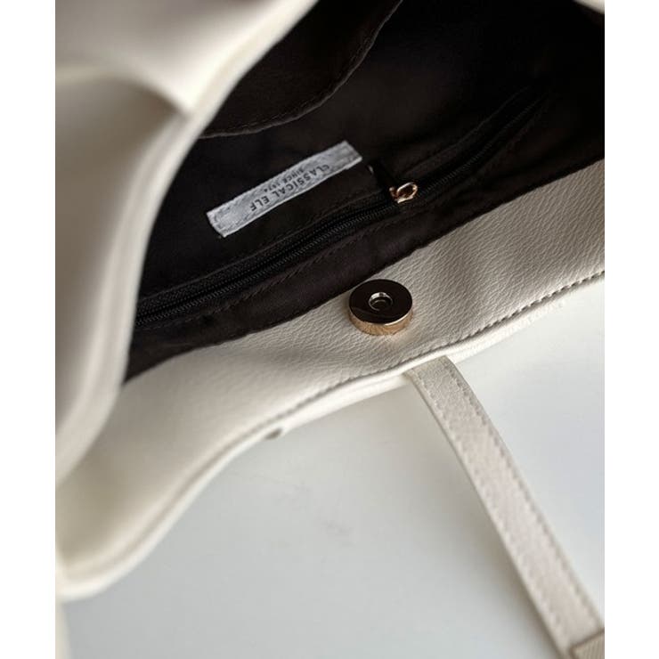 シンプルキレイめで高見えを叶える◎メタルパーツソフトシュリンクレザーバッグ | Classical Elf  | 詳細画像17 