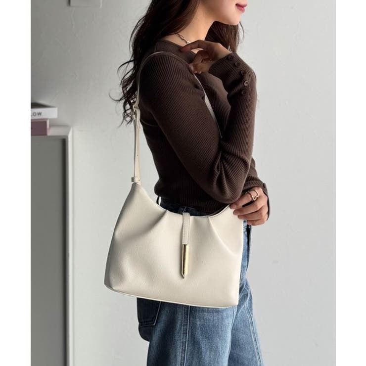 シンプルキレイめで高見えを叶える◎メタルパーツソフトシュリンクレザーバッグ | Classical Elf  | 詳細画像3 