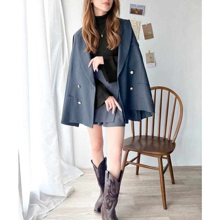 大人かわいいが実現できる。袖フレアハイネックニットプルオーバー（袖配色 無地 ボ… | Classical Elf  | 詳細画像11 