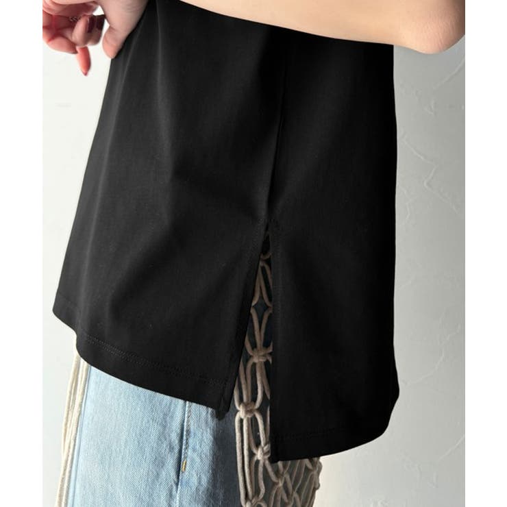 接触冷感♪大人カジュアルを格上げ！胸元ワンポイント刺繍ノースリーブトップ | Classical Elf  | 詳細画像49 