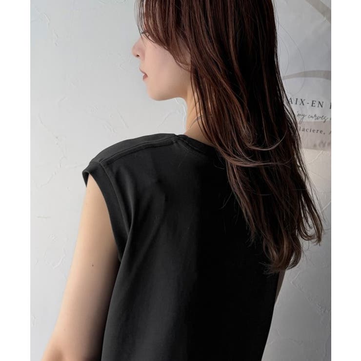 接触冷感♪大人カジュアルを格上げ！胸元ワンポイント刺繍ノースリーブトップ | Classical Elf  | 詳細画像50 