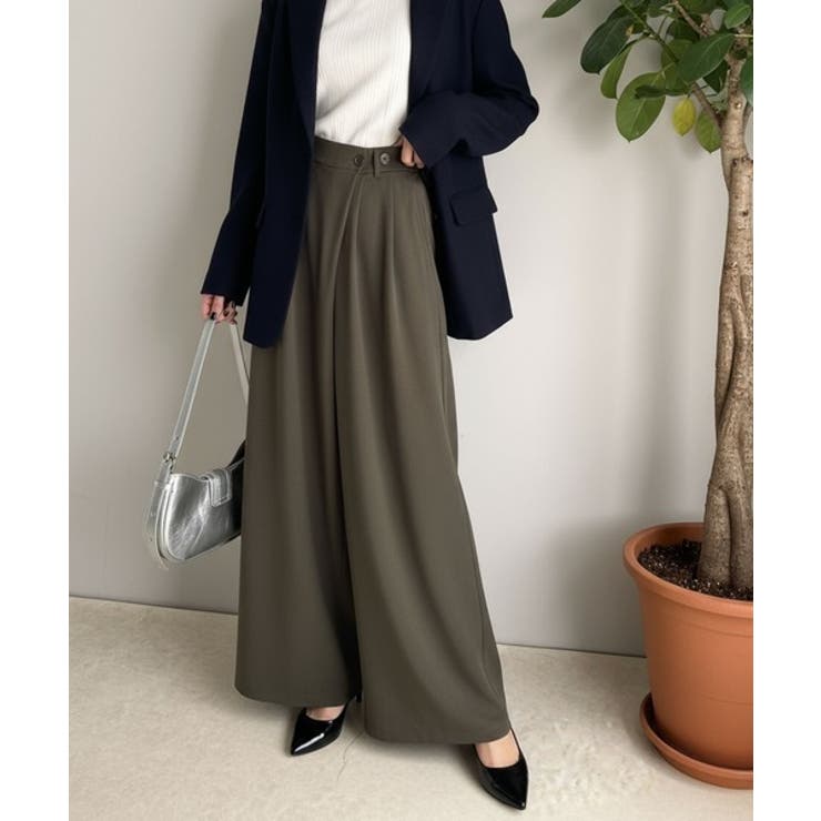 今季トレンドの抜け感がほどよい♪カットジョーゼットワイドラップパンツ | Classical Elf  | 詳細画像19 