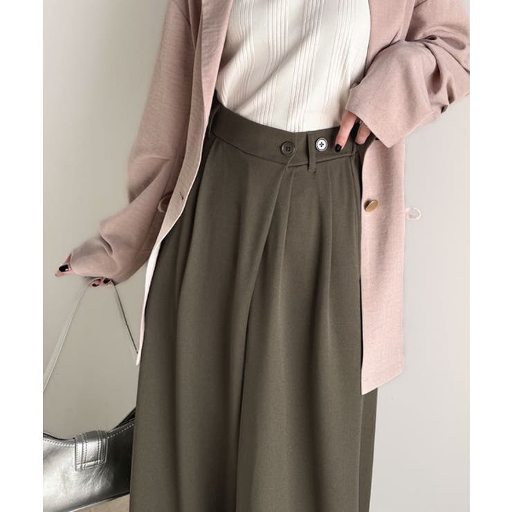 今季トレンドの抜け感がほどよい♪カットジョーゼットワイドラップパンツ | Classical Elf  | 詳細画像28 