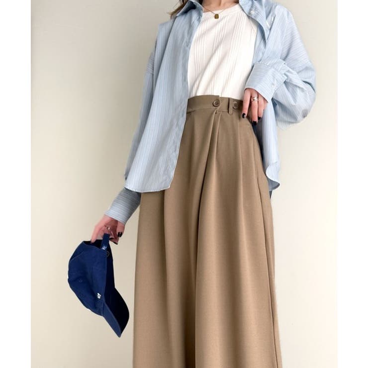 今季トレンドの抜け感がほどよい♪カットジョーゼットワイドラップパンツ | Classical Elf  | 詳細画像34 