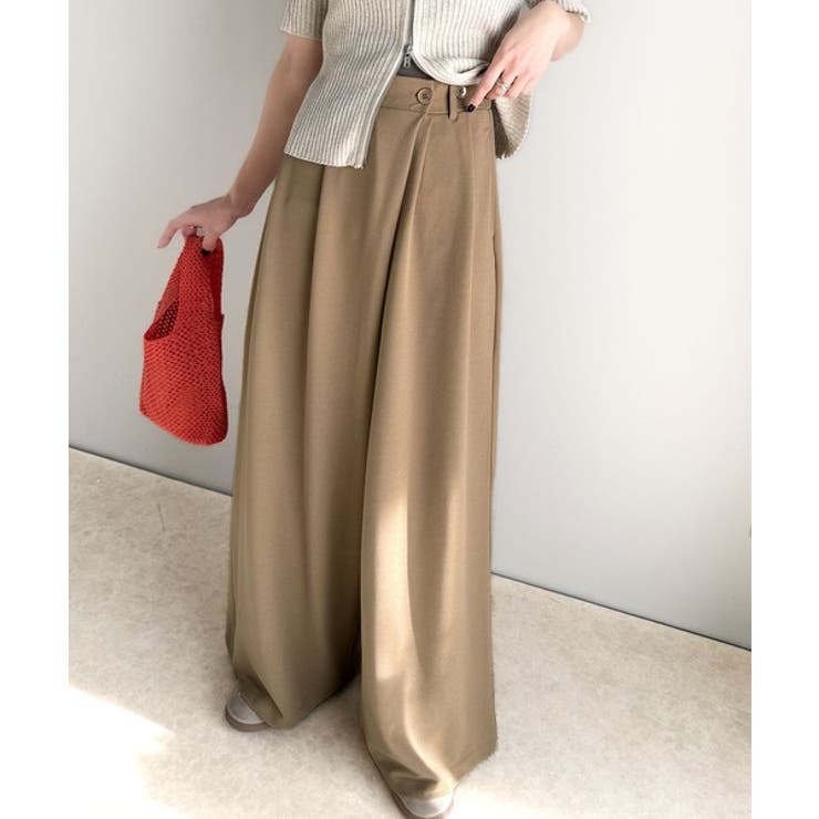 今季トレンドの抜け感がほどよい♪カットジョーゼットワイドラップパンツ | Classical Elf  | 詳細画像38 