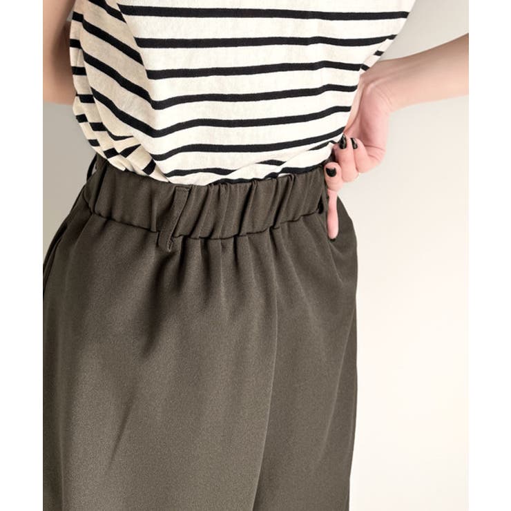 今季トレンドの抜け感がほどよい♪カットジョーゼットワイドラップパンツ | Classical Elf  | 詳細画像40 