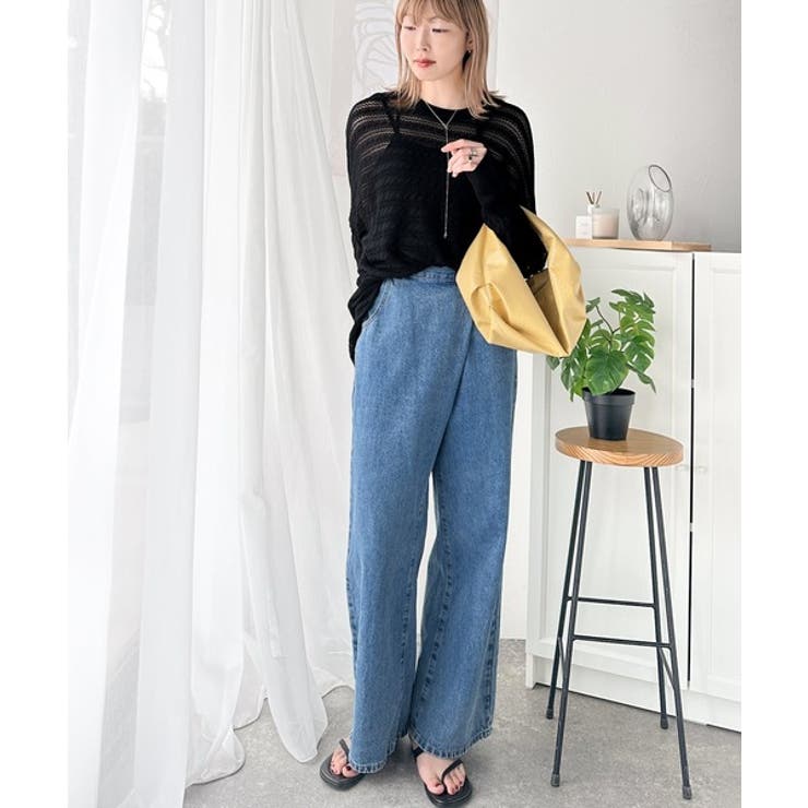 大人の洗練カジュアル。透かし編みケーブル柄ニットプルオーバー（長袖） | Classical Elf  | 詳細画像13 