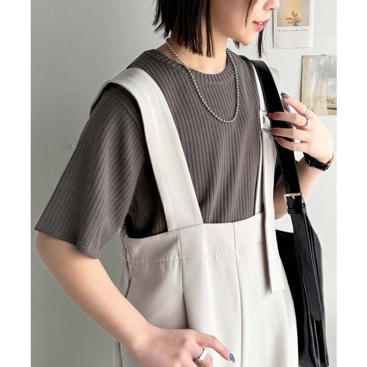 着映えトップス。シンプルサマーリブニット（半袖） | Classical Elf  | 詳細画像56 