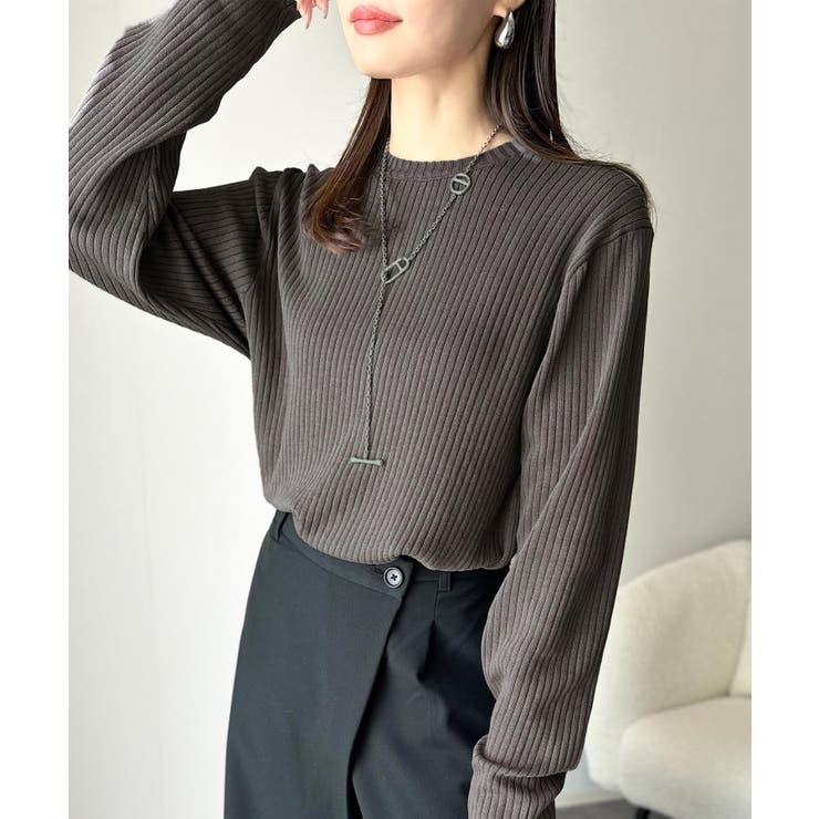 着映えトップス。シンプルサマーリブニット（半袖） | Classical Elf  | 詳細画像58 