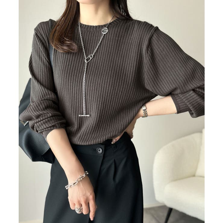 着映えトップス。シンプルサマーリブニット（半袖） | Classical Elf  | 詳細画像61 