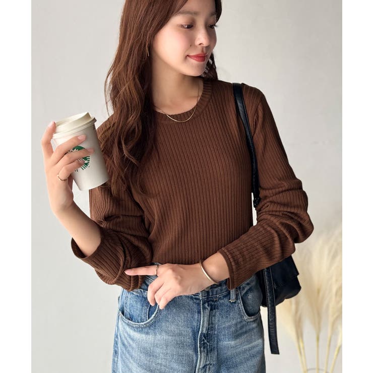 着映えトップス。シンプルサマーリブニット（半袖） | Classical Elf  | 詳細画像72 